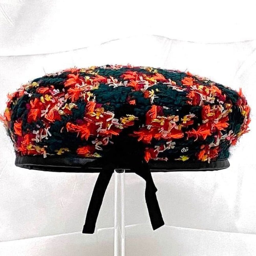 Gucci Beret Green Red Black GG Marmont - Picture 2 of 10
